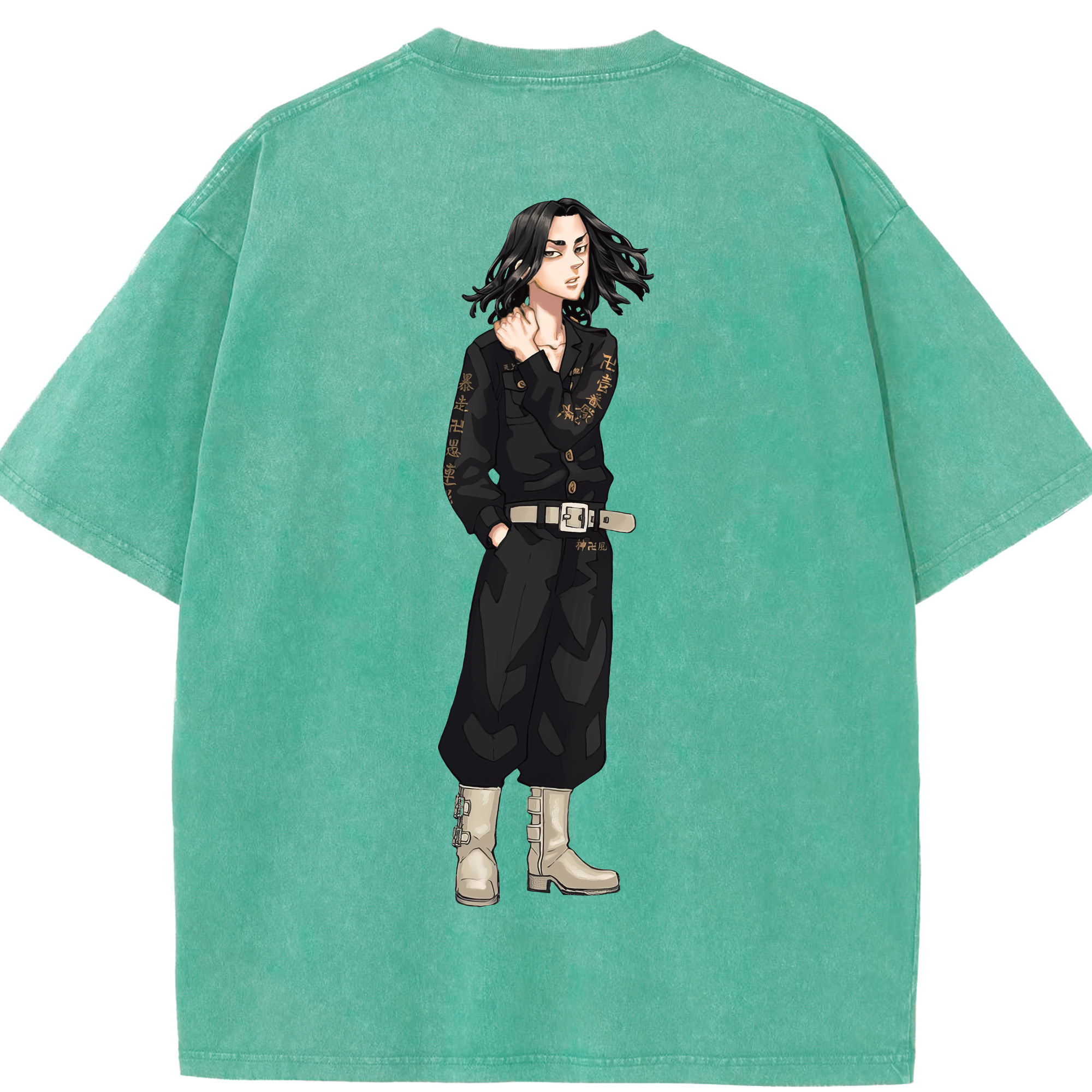 （画像用） 東京リベンジャーズ Tokyo Revengers 綿100% ヴィンテージ風 半袖Tシャツ（背面プリント）